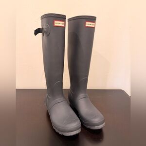 Hunter Women’s Size 8 Original Rain boot Wellington Tall Blue
